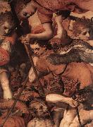 FLORIS, Frans The Fall of the Rebellious Angels (detail) dg oil painting artist